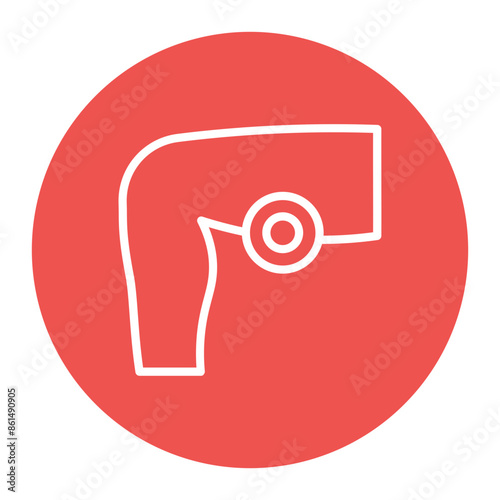 Thigh Pain icon vector image. Can be used for Body Ache.