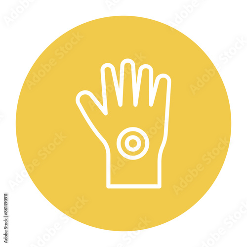 Wrist Pain icon vector image. Can be used for Body Ache.