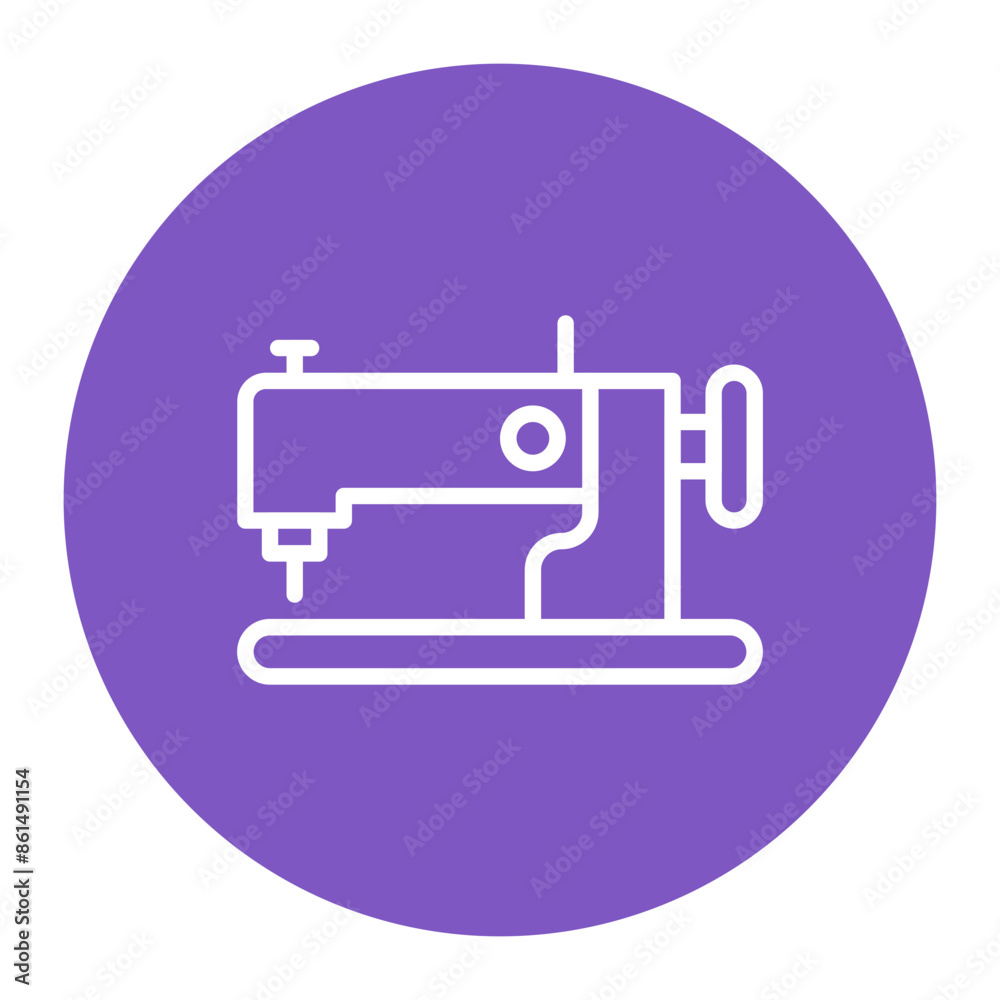 Sewing Machine icon vector image. Can be used for Crafting. Sewing Machine icon vector image. Can be used for Crafting.