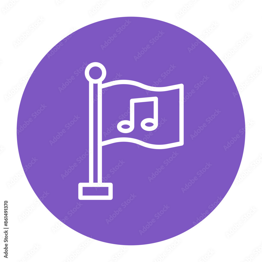 Rock Anthem icon vector image. Can be used for Rock and Roll. Rock Anthem icon vector image. Can be used for Rock and Roll.