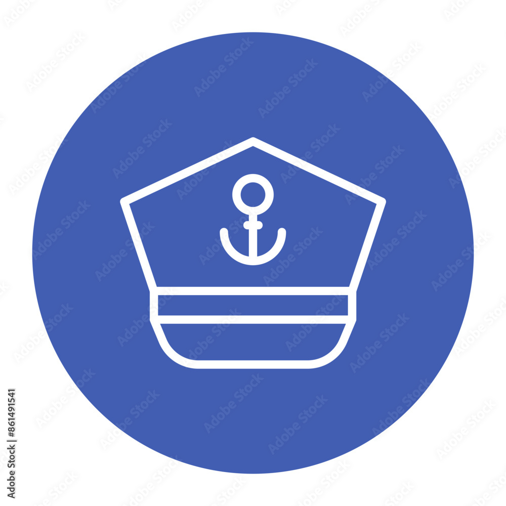 Captain Hat icon vector image. Can be used for Cruiser. Captain Hat icon vector image. Can be used for Cruiser.