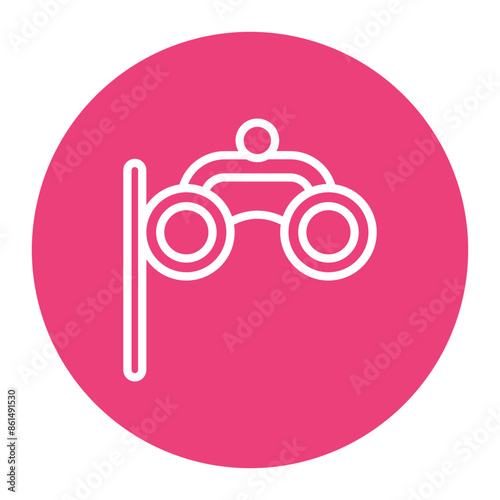 Binoculars icon vector image. Can be used for Cruiser.