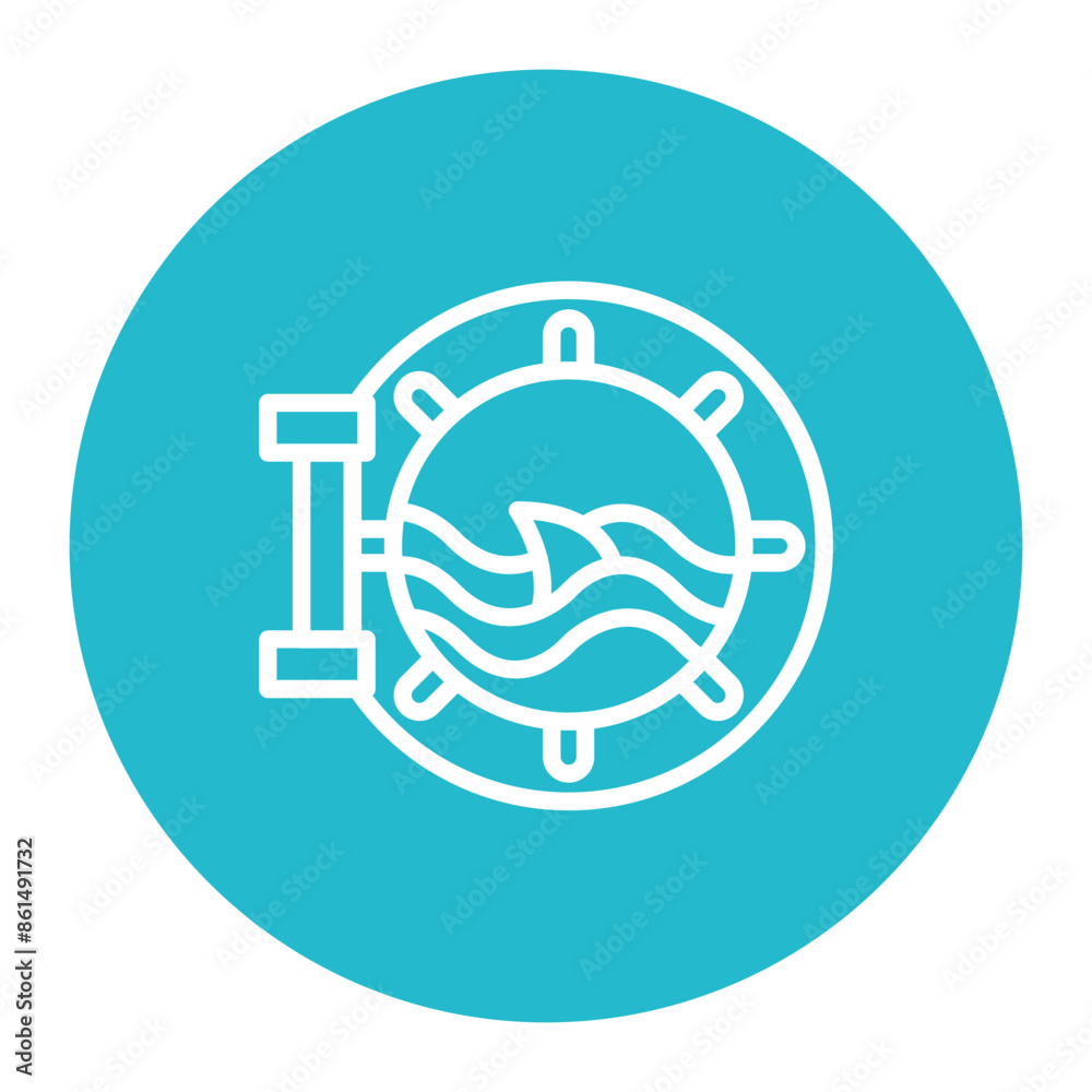 Porthole icon vector image. Can be used for Cruiser. Porthole icon vector image. Can be used for Cruiser.