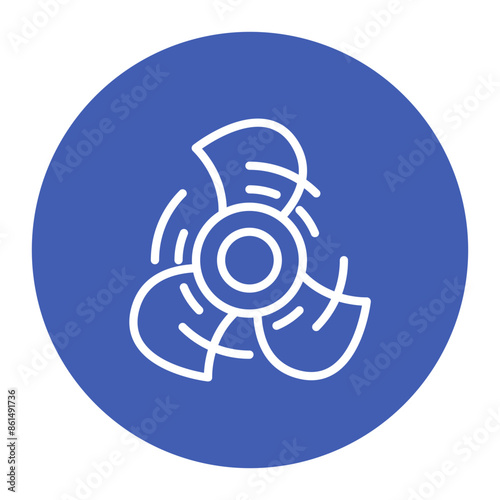 Ship Propeller icon vector image. Can be used for Cruiser.