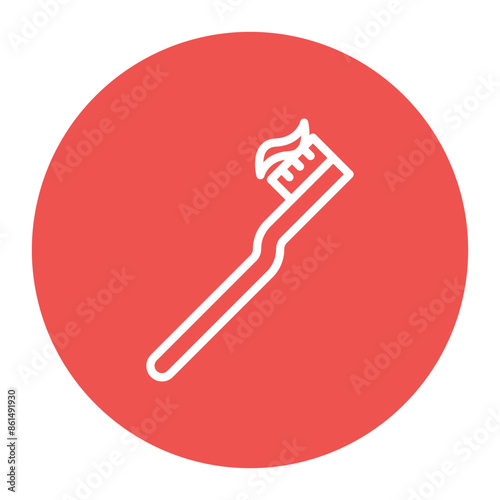 Children Toothbrush icon vector image. Can be used for Raising Children.