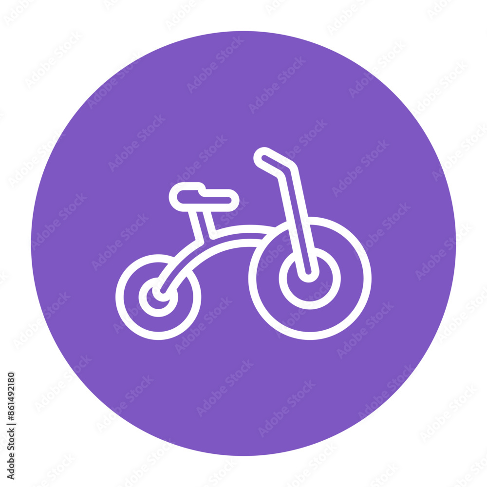 Tricycle icon vector image. Can be used for Raising Children. Tricycle icon vector image. Can be used for Raising Children.