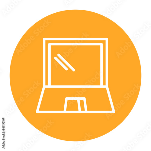 Laptop icon vector image. Can be used for Raising Children.