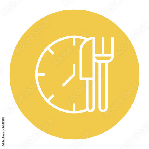 Lunchtime icon vector image. Can be used for Raising Children.
