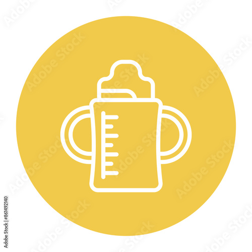 Sippy Cup icon vector image. Can be used for Raising Children.