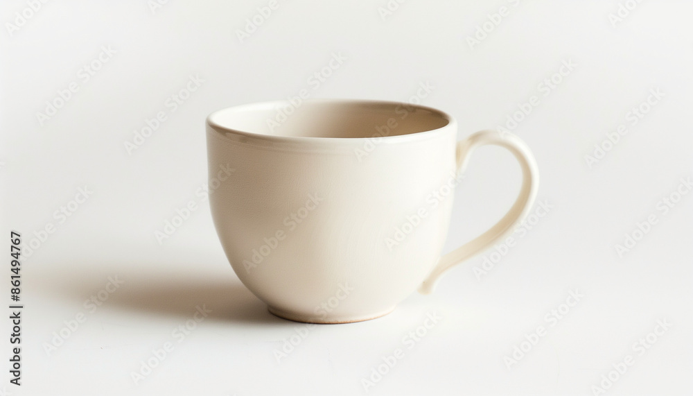 A simple ceramic mug with a smooth finish, perfect for enjoying a hot beverage, bringing warmth and comfort to your daily routine A simple ceramic mug with a smooth finish, perfect for enjoying a hot beverage, bringing warmth and comfort to your daily routine