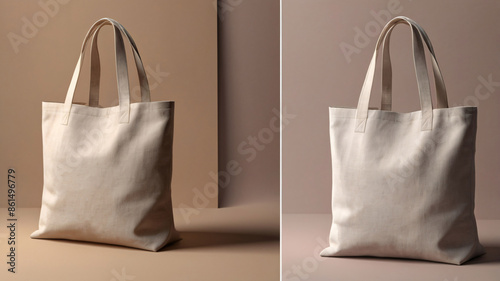 Tote bag mockup soft fabric with a minimalist design