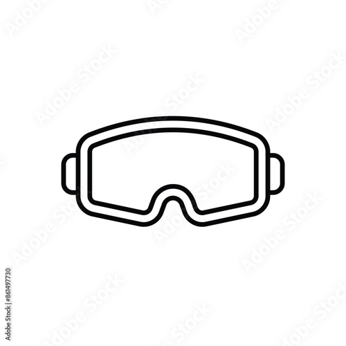 Goggle vector icon