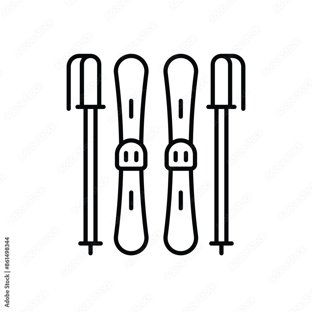 Ski Board vector icon Ski Board vector icon