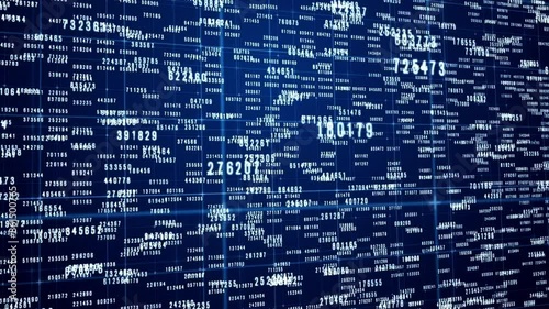 Random digits,Digital binary code. Computer matrix data falling numbers,number background