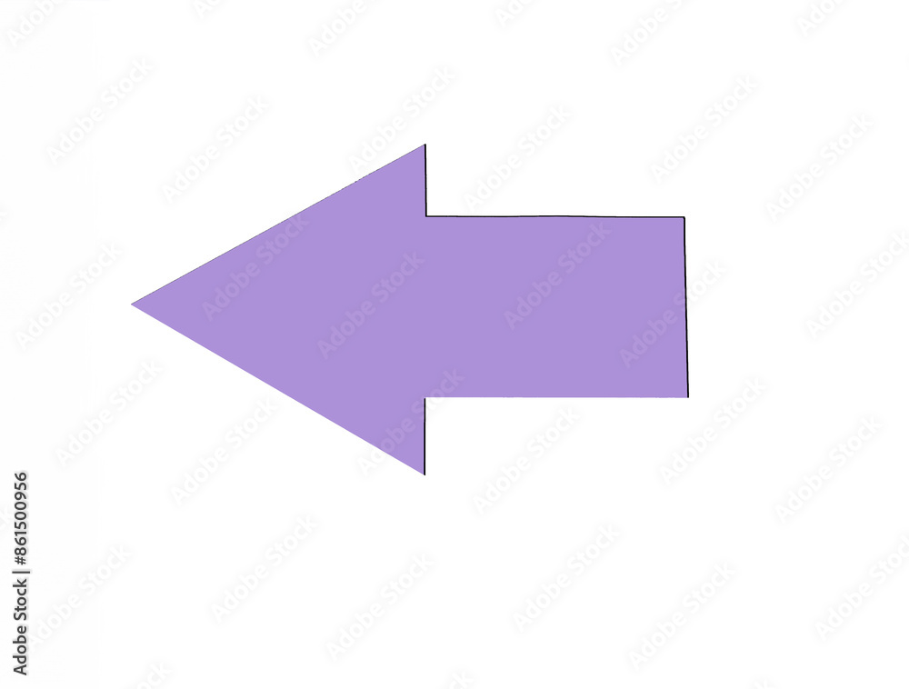 Lavender left arrow with shadow Lavender left arrow with shadow