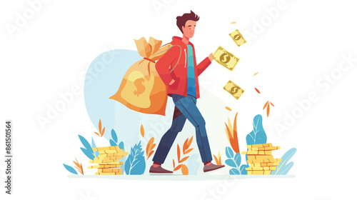 Return on Investment Landing Page Template. Rich Man