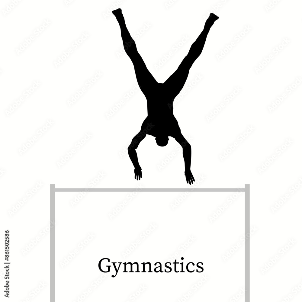 Isolated gymnastic icons in white background. Vector illustration.
Isolated gymnastic icons in white background. Vector illustration.