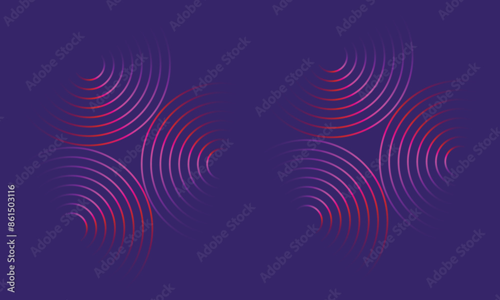 Abstract glowing circle lines on dark grape background. Geometric stripe line art design. Modern shiny blue lines. Futuristic technology concept. Suit for poster, cover, banner, brochure, website Abstract glowing circle lines on dark grape background. Geometric stripe line art design. Modern shiny blue lines. Futuristic technology concept. Suit for poster, cover, banner, brochure, website
