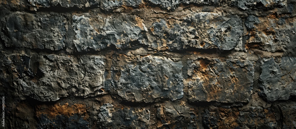 A rustic backdrop showcasing the texture of an ancient stone wall with copy space image. A rustic backdrop showcasing the texture of an ancient stone wall with copy space image.