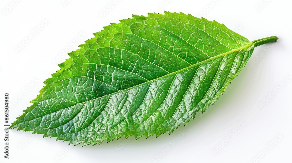 Obraz premium Tea Leaf isolated on transparent background, old botanical illustration 