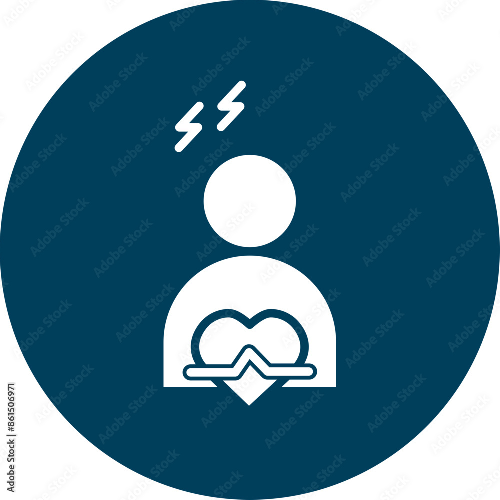 Stress Vector Glyph Icon Stress Vector Glyph Icon