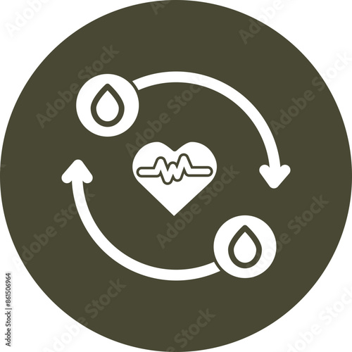 Blood Transfusion Vector Glyph Icon