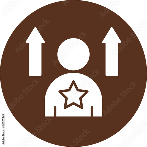 Self Improvement Vector Glyph Icon