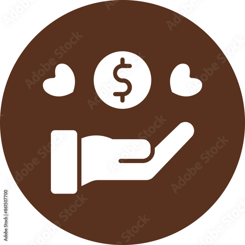 Charity Vector Glyph Icon