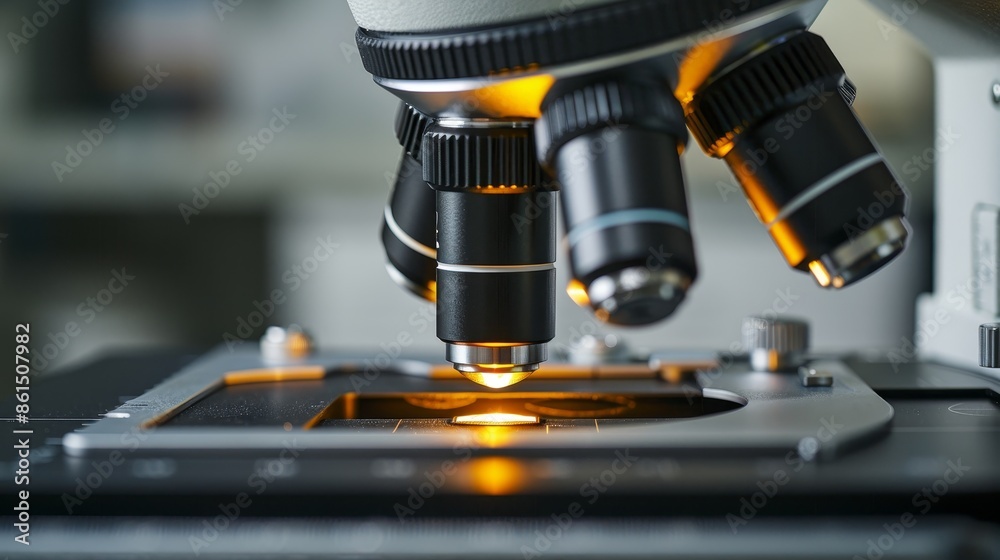 Detailed examination of nanotechnology with nanoparticles under a powerful microscope Detailed examination of nanotechnology with nanoparticles under a powerful microscope