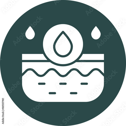 Oil Skin Vector Glyph Icon