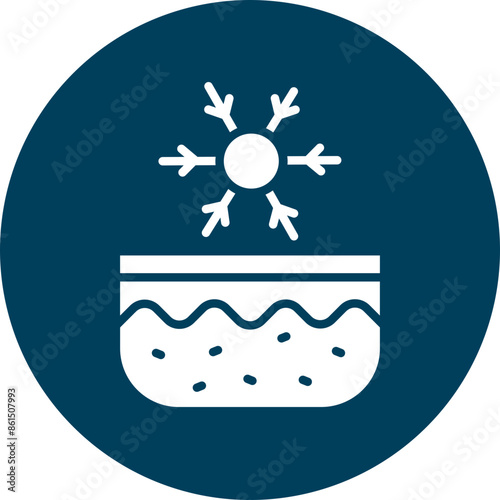 Cold Skin Vector Glyph Icon