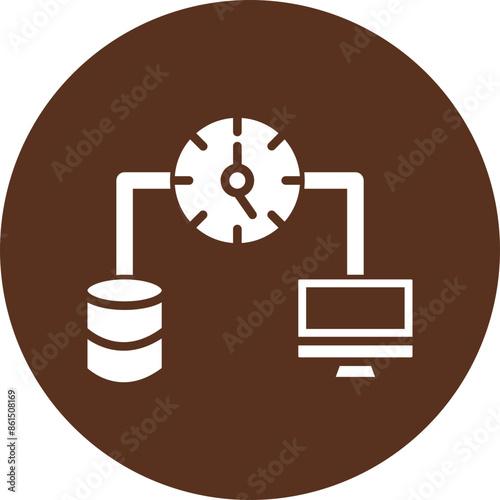 Latency Vector Glyph Icon