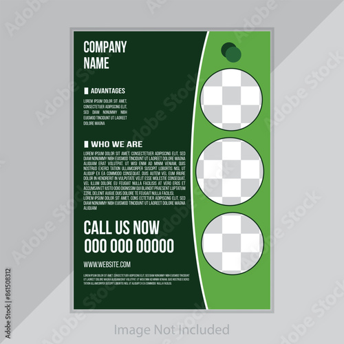Agricultural business flyer template, magazine, cover, poster design, Vector illustration design with 2 color