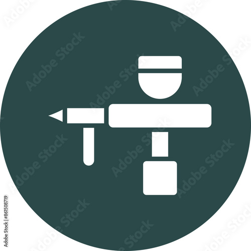 Airbrush Vector Glyph Icon