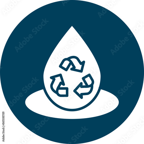 Sustainable Vector Glyph Icon