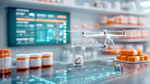 Drone Delivery of Medicine in Pharmacy.