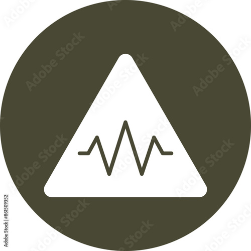 Seismology Glyph Icon