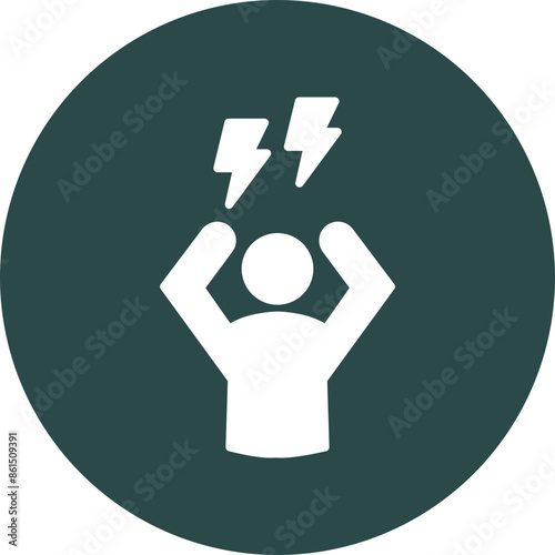 Panic Glyph Icon