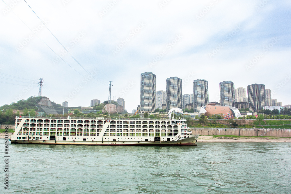 Obraz premium River cruise, sightseeing tour, relaxing leisure