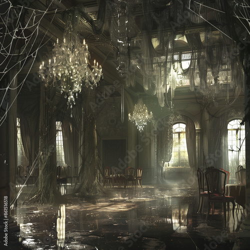 Nighttime Charm of an Old House in a European City