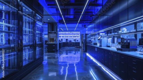 A cutting-edge technology lab reflects the leading edge of innovation, showcasing the forefront of scientific advancements and breakthrough discoveries. photo