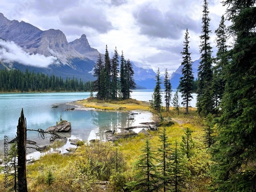 Spirit Island Maligne Lake Jasper National Park