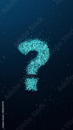 Question mark on black background vertical