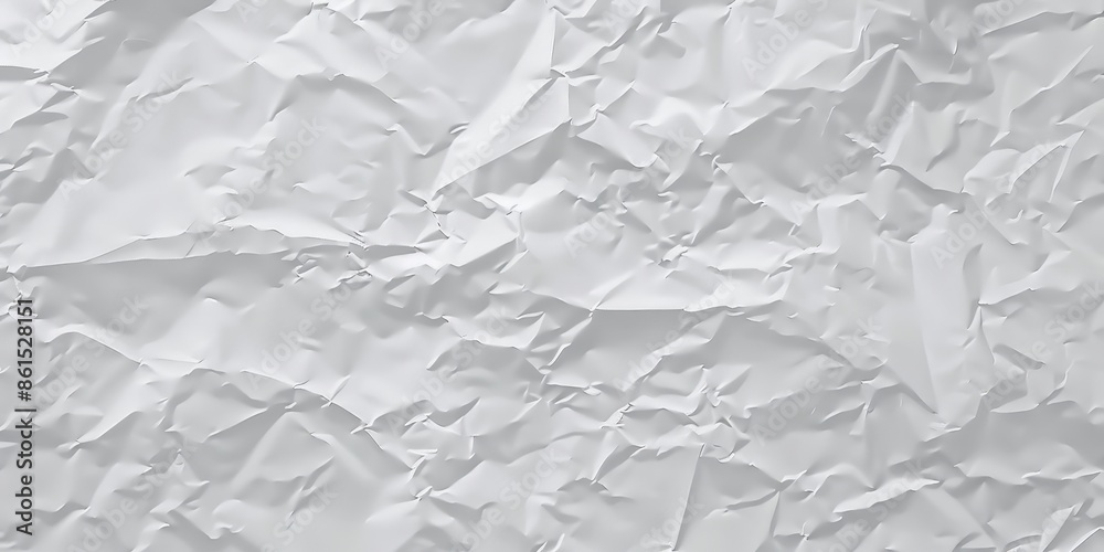 Fototapeta premium Abstract Crumpled White Paper Texture