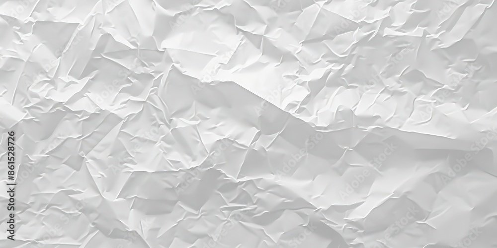 Fototapeta premium Abstract Crumpled White Paper Texture