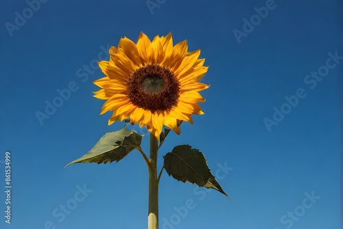 Close up of Bright yellow sunflowers with sunlight on street