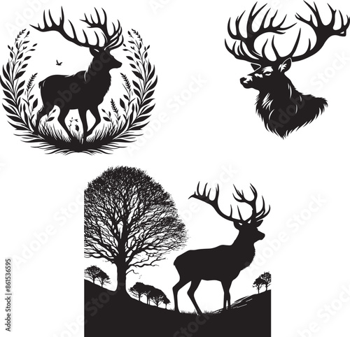 deer silhouettes