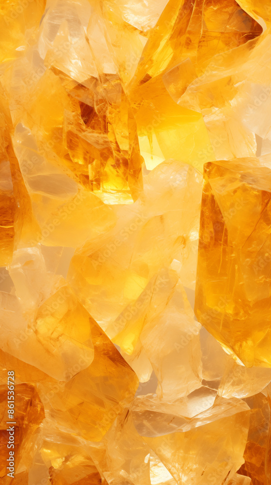 Citrine Gemstone, Abstract Image, Texture, Pattern Background, Wallpaper, Background, Cell Phone Cover and Screen, Smartphone, Computer, Laptop, Format 9:16 and 16:9 - PNG