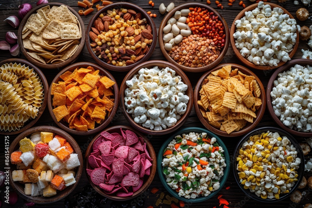 Fototapeta premium Mixed snack platter professional advertising food photography