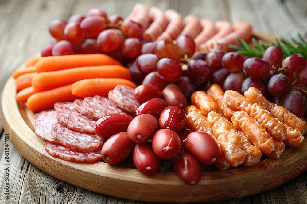 Mixed snack platter professional advertising food photography